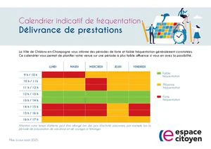 Calendrier de fréquentation 2025 - Formalités administratives - Etat civil